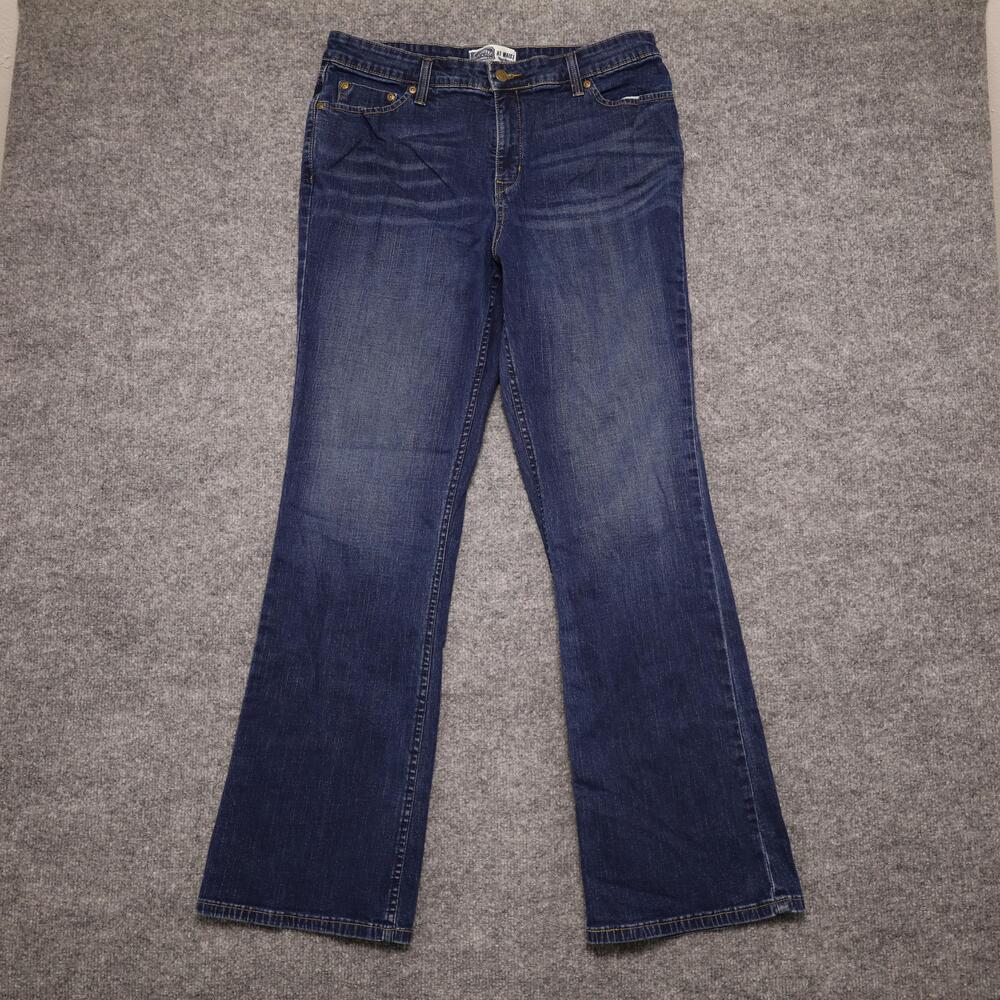 Signature Levi Strauss & Co Jeans Womens 14 Blue High Rise Bootcut Stretch Denim